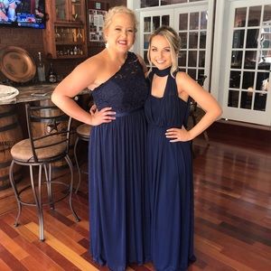 Navy Bridesmaid Dress from David’s Bridal